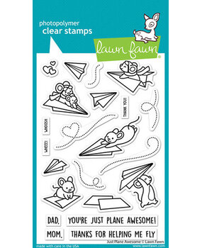 Lawn Fawn Just Plane Awesome Clear Stamps (LF3130)