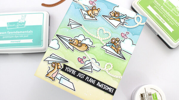 Lawn Fawn Just Plane Awesome Clear Stamps (LF3130)