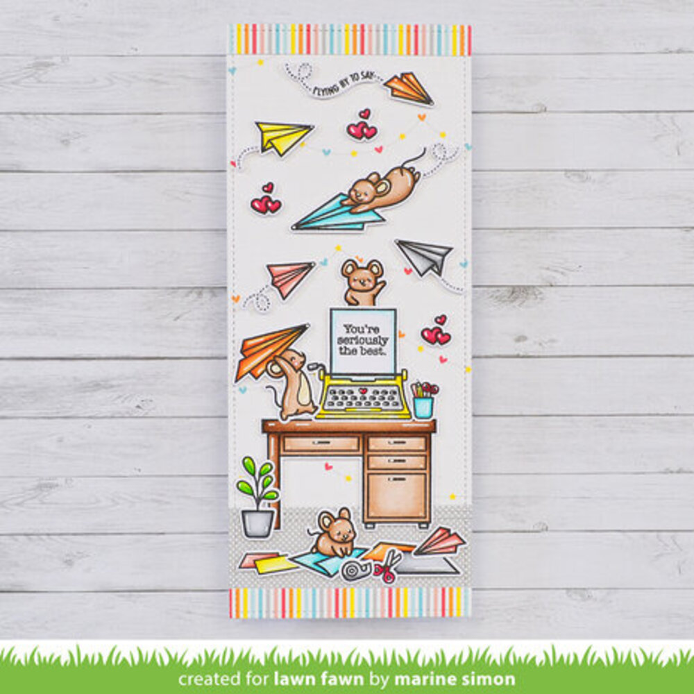 Lawn Fawn Just Plane Awesome Clear Stamps (LF3130)
