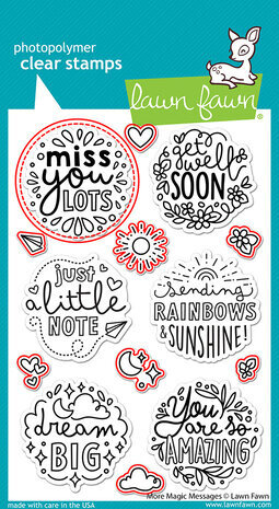 Lawn Fawn More Magic Messages Dies (LF3135)