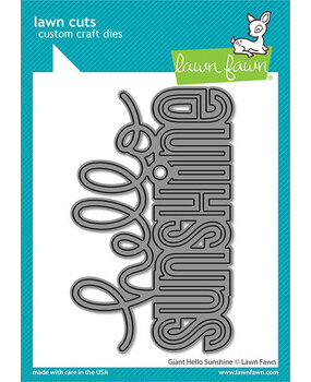 Lawn Fawn Giant Hello Sunshine Dies (LF3140)
