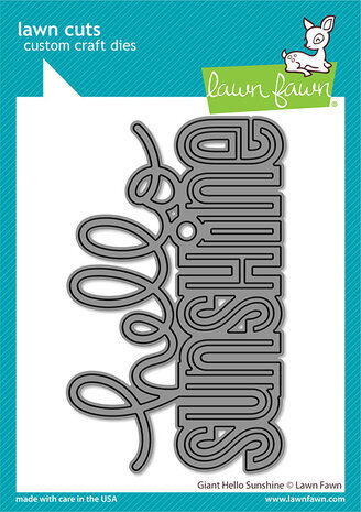 Lawn Fawn Giant Hello Sunshine Dies (LF3140)