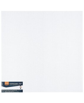 Vaessen Creative Florence Texture Pearl White 12x12 Inch Cardstock Paper Pack (2928-204)