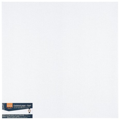 Vaessen Creative Florence Texture Pearl White 12x12 Inch Cardstock Paper Pack (2928-204)