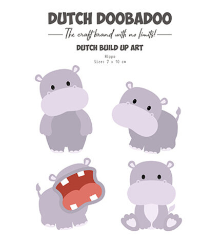 Dutch Doobadoo Dutch Build Up Art A5 Hippo (470.784.236) Dutch Doobadoo Dutch Build Up Art A5 Hippo (470.784.236)