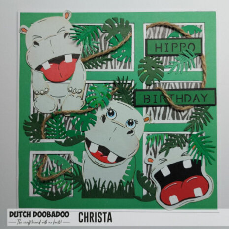 Dutch Doobadoo Dutch Build Up Art A5 Hippo (470.784.236) Dutch Doobadoo Dutch Build Up Art A5 Hippo (470.784.236)