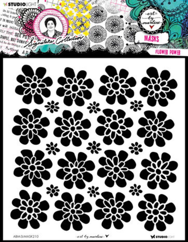 Studio Light Signature Collection Masking Stencil Flower Power (ABM-SI-MASK210) Studio Light Signature Collection Masking Stencil Flower Power (ABM-SI-MASK210)