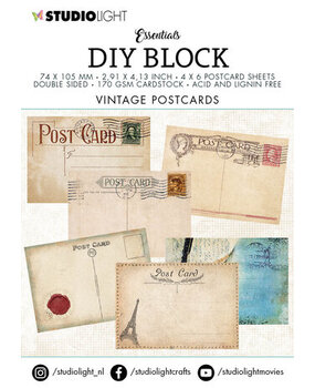 Studio Light Essentials Mini DIY Block Vintage Postcards (SL-ES-MC02) Studio Light Essentials Mini DIY Block Vintage Postcards (SL-ES-MC02)