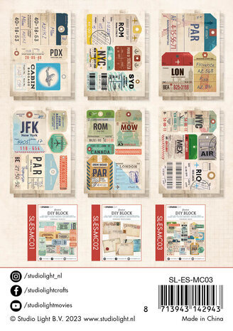 Studio Light Essentials Mini DIY Block Vintage Tags (SL-ES-MC03) Studio Light Essentials Mini DIY Block Vintage Tags (SL-ES-MC03)