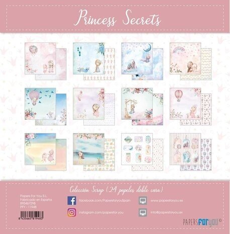 Papers For You Princess Secrets 6x6 Inch Paper Pack (24pcs) (PFY-11948) Papers For You Princess Secrets 6x6 Inch Paper Pack (24pcs) (PFY-11948)