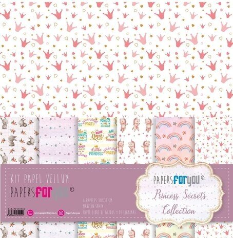 Papers For You Princess Secrets 12x12 Inch Vellum Pack (6pcs) (PFY-11959)