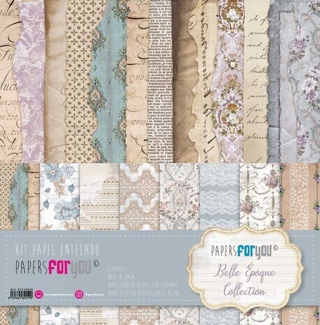 Papers For You Belle Époque 12x12 Inch Binding Linen Collection Kit (8pcs) (PFY-12019)