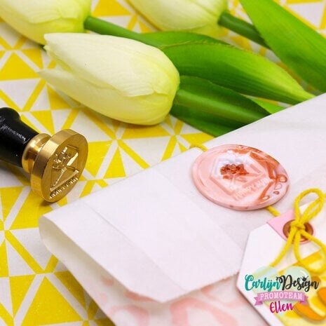 Carlijn Design Wax Seal Stamper 1 Inch Happy Mail 1 (CDWX-0019)