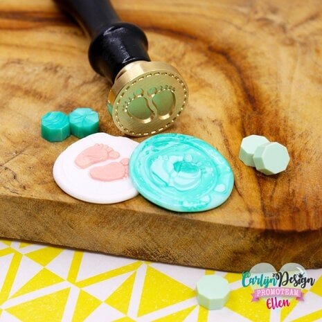 Carlijn Design Wax Seal Stamper 1 Inch Baby Voetjes (CDWX-0021) Carlijn Design Wax Seal Stamper 1 Inch Baby Voetjes (CDWX-0021)