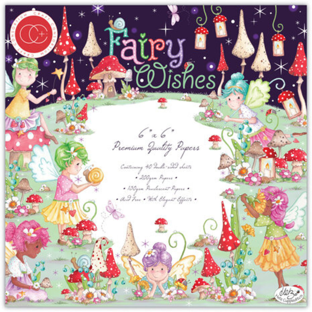 Craft Consortium Fairy Wishes 6x6 Inch Paper Pad (CCPPAD042B) Craft Consortium Fairy Wishes 6x6 Inch Paper Pad (CCPPAD042B)