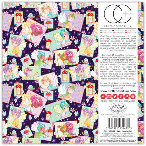 Craft Consortium Fairy Wishes 6x6 Inch Paper Pad (CCPPAD042B) Craft Consortium Fairy Wishes 6x6 Inch Paper Pad (CCPPAD042B)