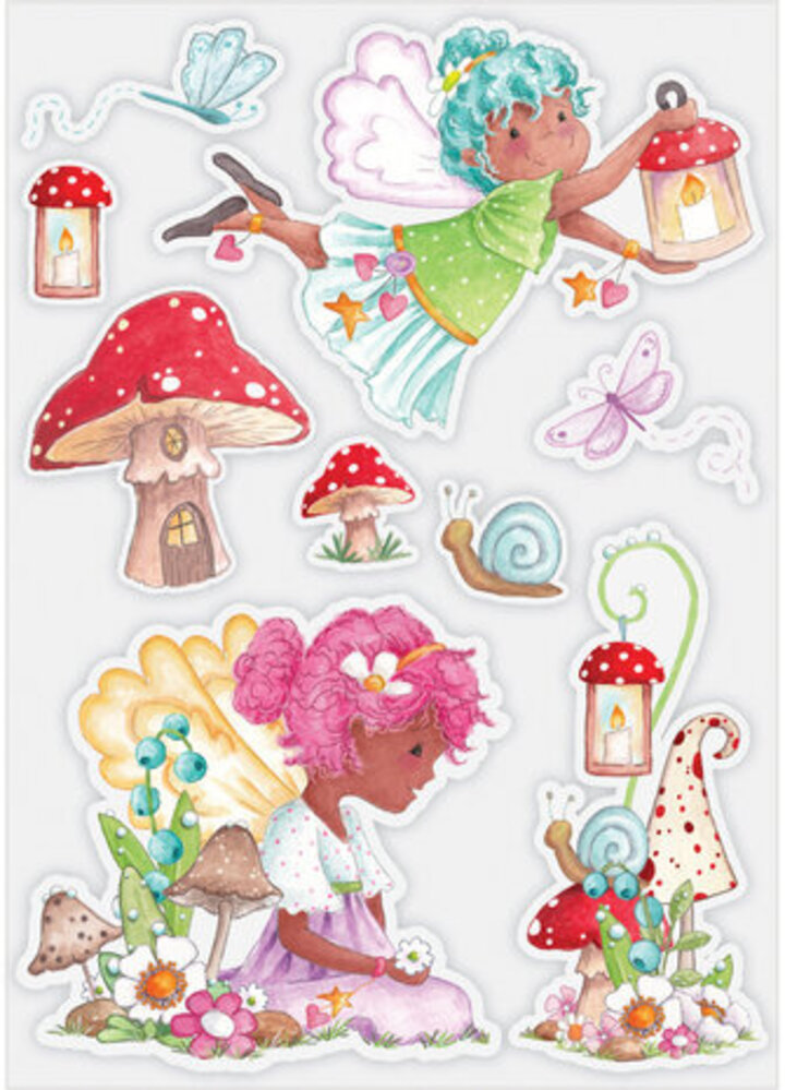 Craft Consortium Fairy Wishes Clear Stamps Friends (CCSTMP089) Craft Consortium Fairy Wishes Clear Stamps Friends (CCSTMP089)