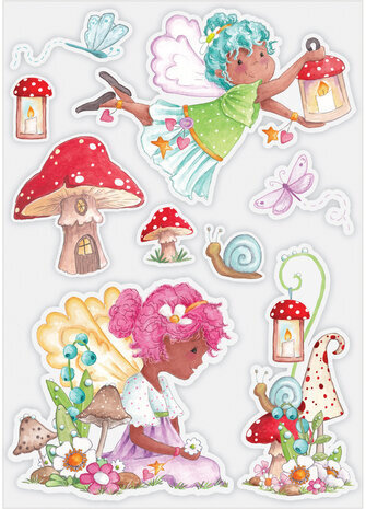 Craft Consortium Fairy Wishes Clear Stamps Friends (CCSTMP089) Craft Consortium Fairy Wishes Clear Stamps Friends (CCSTMP089)