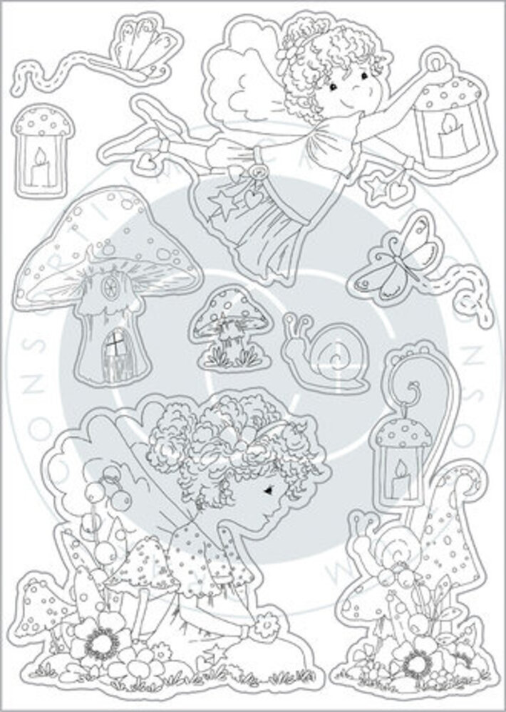Craft Consortium Fairy Wishes Clear Stamps Friends (CCSTMP089) Craft Consortium Fairy Wishes Clear Stamps Friends (CCSTMP089)