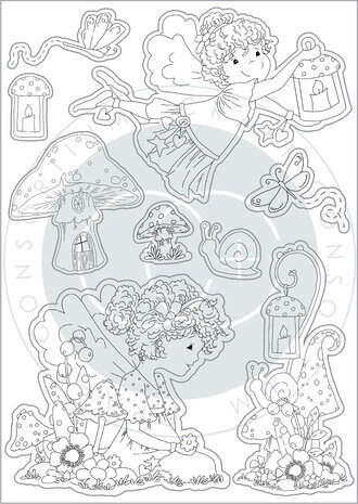 Craft Consortium Fairy Wishes Clear Stamps Friends (CCSTMP089) Craft Consortium Fairy Wishes Clear Stamps Friends (CCSTMP089)