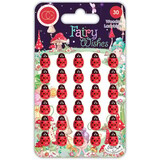 Craft Consortium Fairy Wishes Adhesive Wooden Ladybirds (CCWDNS022)
