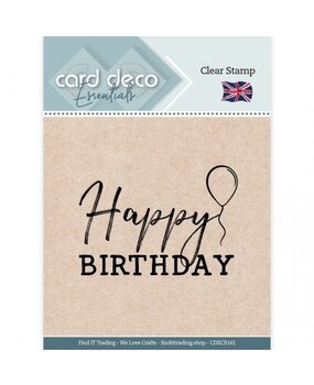 Card Deco Clear Stamp Happy Birthday (CDECS141) Card Deco Clear Stamp Happy Birthday (CDECS141)