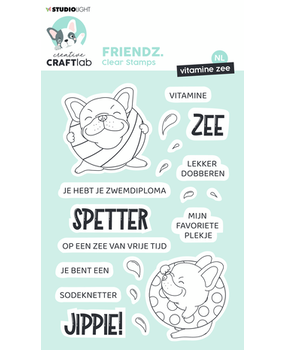 Creative Craftlab Friendz Clear Stamps Vitamine Zee (CCL-FR-STAMP469) Creative Craftlab Friendz Clear Stamps Vitamine Zee (CCL-FR-STAMP469)