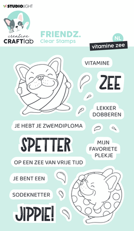 Creative Craftlab Friendz Clear Stamps Vitamine Zee (CCL-FR-STAMP469) Creative Craftlab Friendz Clear Stamps Vitamine Zee (CCL-FR-STAMP469)