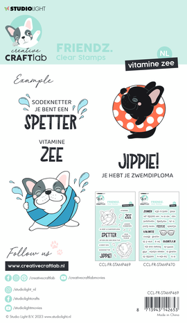 Creative Craftlab Friendz Clear Stamps Vitamine Zee (CCL-FR-STAMP469) Creative Craftlab Friendz Clear Stamps Vitamine Zee (CCL-FR-STAMP469)