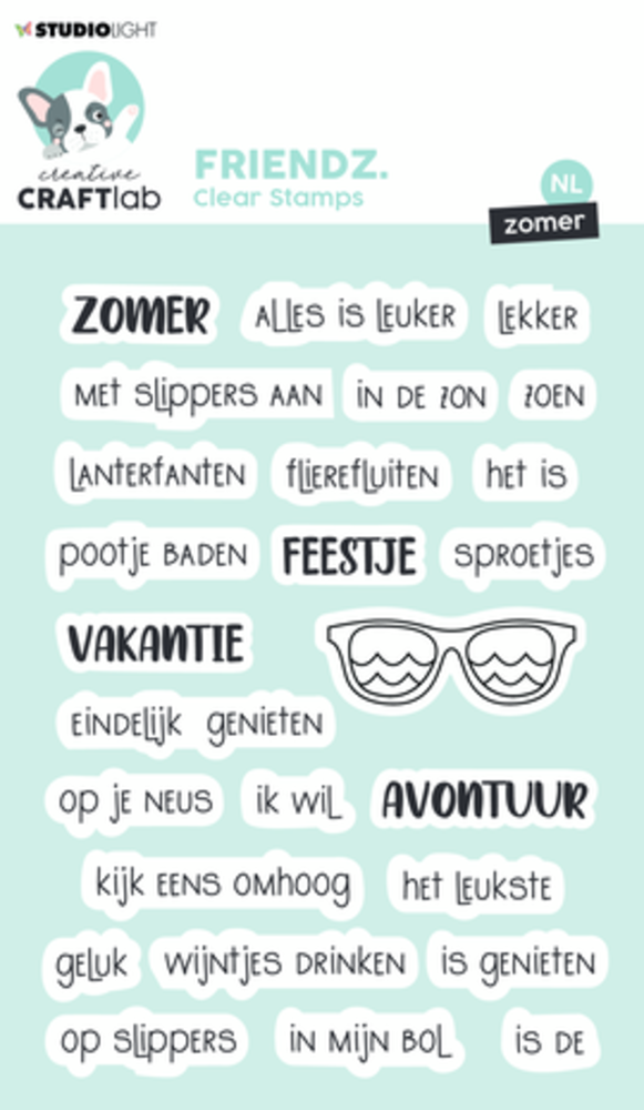 Creative Craftlab Friendz Clear Stamps Zomer (CCL-FR-STAMP470)