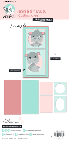 Creative Craftlab Essentials Dies Slimline Stitched (CCL-ES-CD544)