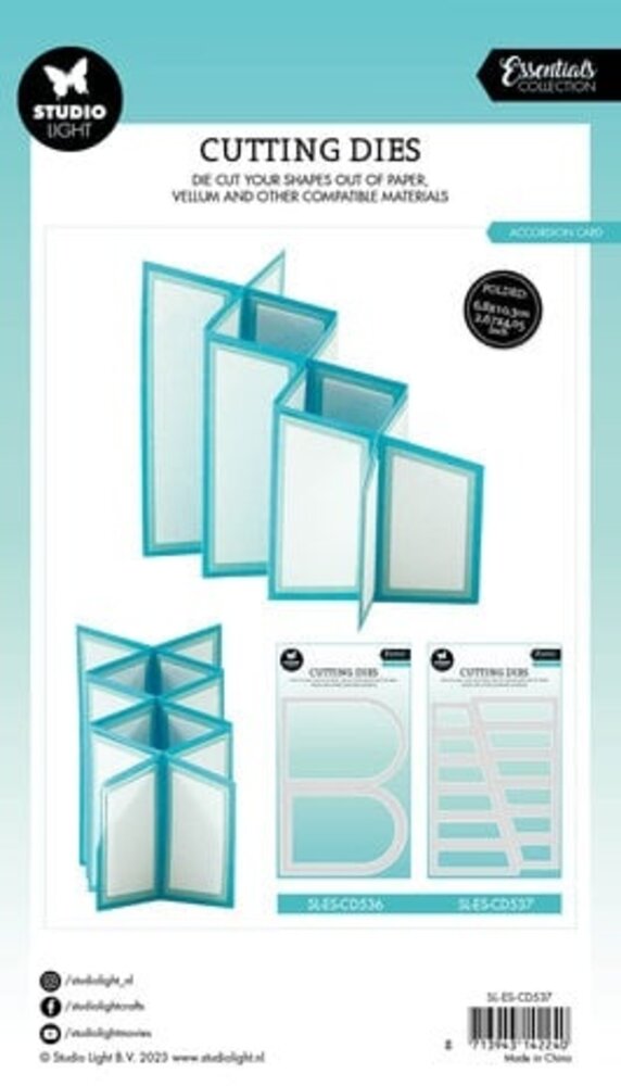 Studio Light Essentials Snijmal Accordion Card (SL-ES-CD537) Studio Light Essentials Snijmal Accordion Card (SL-ES-CD537)