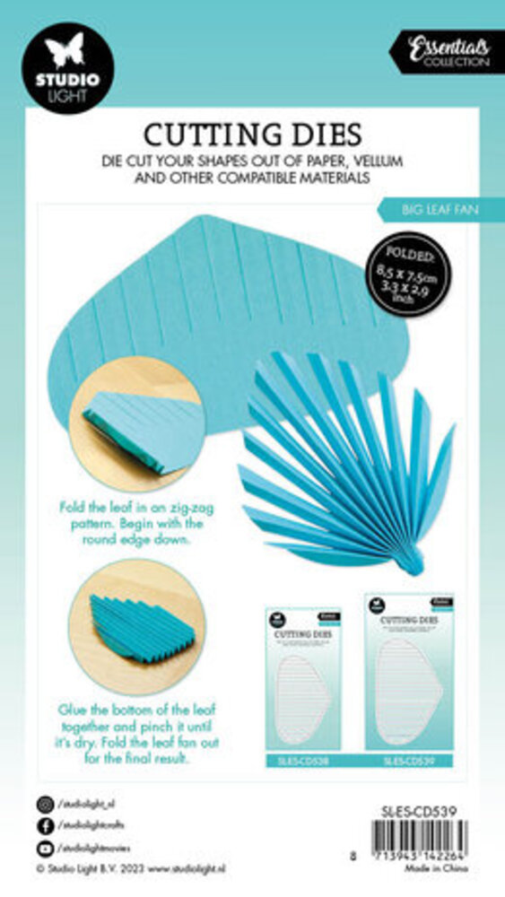 Studio Light Essentials Snijmal Big Leaf Fan (SL-ES-CD539) Studio Light Essentials Snijmal Big Leaf Fan (SL-ES-CD539)