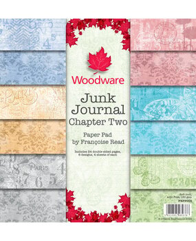 Woodware Junk Journal Chapter Two 8x8 Inch Paper Pad (FRPP003) Woodware Junk Journal Chapter Two 8x8 Inch Paper Pad (FRPP003)