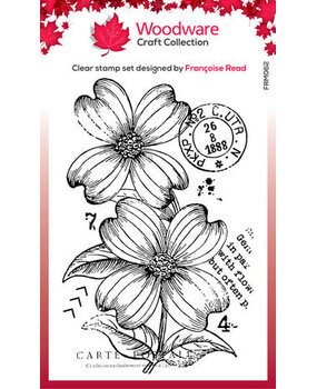 Woodware Dogwood Flowers Clear Stamps (FRM062)