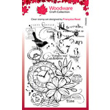 Woodware Pocket Watch Garden Clear Stamps (FRS990)