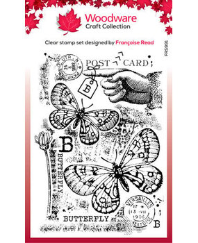 Woodware B is For Butterfly Clear Stamps (FRS991)