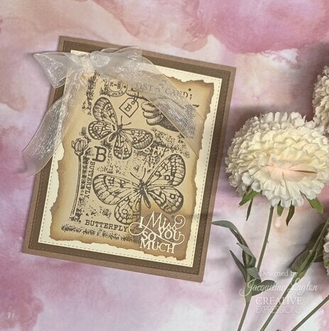 Woodware B is For Butterfly Clear Stamps (FRS991)