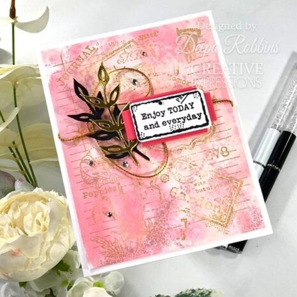 Woodware Label Page Clear Stamps (FRS993)