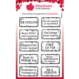 Woodware Distressed Labels Clear Stamps (FRS997)