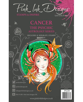 Pink Ink Designs Astrology Series Cancer "The Psychic" A5 Clear Stamps (PI220) Pink Ink Designs Astrology Series Cancer "The Psychic" A5 Clear Stamps (PI220)