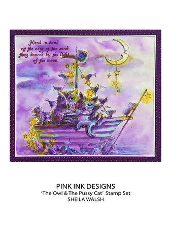 Pink Ink Designs Mother Goose Series The Owl & The Pussycat A5 Clear Stamps (PI221)