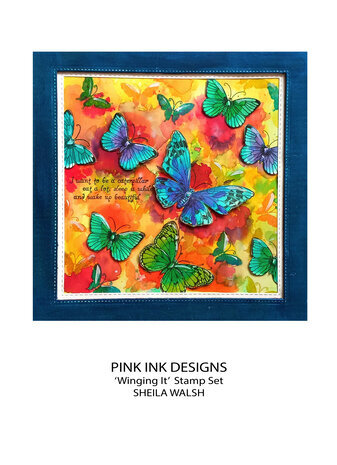 Pink Ink Designs Wings Series Winging It A5 Clear Stamps (PI222)