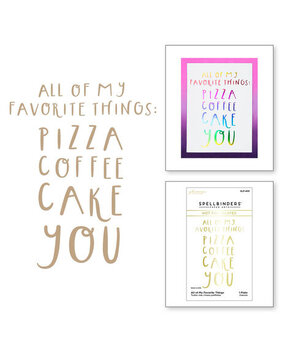 Spellbinders Glimmer Cardfront Sentiments All of My Favorite Things Glimmer Hot Foil Plate (GLP-405) Spellbinders Glimmer Cardfront Sentiments All of My Favorite Things Glimmer Hot Foil Plate (GLP-405)