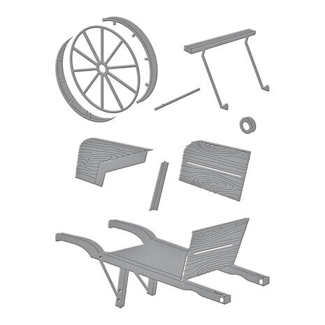 Spellbinders Country Road Country Wheelbarrow Dies (S4-1279) Spellbinders Country Road Country Wheelbarrow Dies (S4-1279)