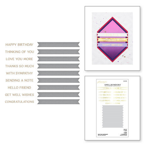 Spellbinders Hexi-Gems Hexi-Gem Sentiments Glimmer Hot Foil Plate & Die Set (GLP-406) Spellbinders Hexi-Gems Hexi-Gem Sentiments Glimmer Hot Foil Plate & Die Set (GLP-406)