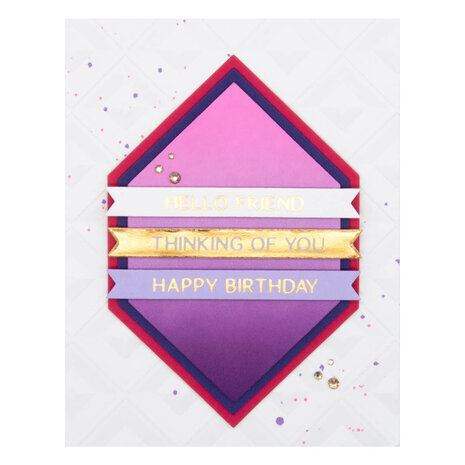 Spellbinders Hexi-Gems Hexi-Gem Sentiments Glimmer Hot Foil Plate & Die Set (GLP-406) Spellbinders Hexi-Gems Hexi-Gem Sentiments Glimmer Hot Foil Plate & Die Set (GLP-406)