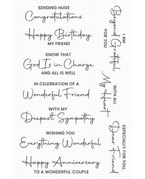 My Favorite Things Everything Wonderful Clear Stamps (CS-794)
