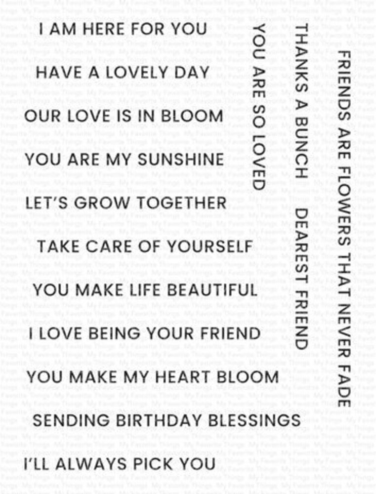 My Favorite Things Blooming with Love Clear Stamps (CS-795) My Favorite Things Blooming with Love Clear Stamps (CS-795)