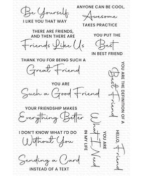 My Favorite Things Friends Like Us Clear Stamps (CS-796)